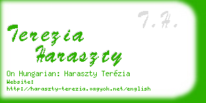terezia haraszty business card