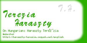 terezia haraszty business card